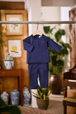 Baju Melayu Babies Cekak Musang Bespoke Fit - Navy Blue