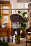 Baju Melayu Babies Cekak Musang Bespoke Fit - Coffee Brown