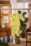 Arjuna Bespoke Fit Babies Baju Melayu Cekak Musang - Moss Green