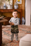 Baju Melayu Babies Cekak Musang Bespoke Fit - Pigeon Gray