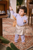 Bendahara Bespoke Fit Babies Baju Melayu Cekak Musang - Light Lavender