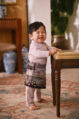 Arjuna Bespoke Fit Babies Baju Melayu Cekak Musang - Light lavender