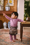 Arjuna Bespoke Fit Babies Baju Melayu Cekak Musang - Lilac