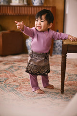 Arjuna Bespoke Fit Babies Baju Melayu Cekak Musang - Lilac