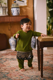 Arjuna Smart Fit Babies Baju Melayu Teluk Belanga - Olive Green
