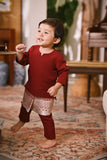 Arjuna Smart Fit Babies Baju Melayu Teluk Belanga - Maroon