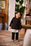 Baju Melayu Babies Cekak Musang Bespoke Fit - Coffee Brown