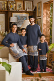 Pahlawan Bespoke Fit Baju Melayu Cekak Musang - Dark Slate Blue