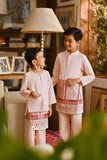 Pahlawan Bespoke Fit Babies Baju Melayu Cekak Musang - Pearl Pink