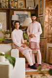 Pahlawan Bespoke Fit Babies Baju Melayu Cekak Musang - Pearl Pink