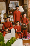 Pahlawan Smart Fit Babies Baju Melayu Teluk Belanga - Mandarin Red
