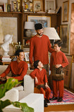 Pahlawan Bespoke Fit Baju Melayu Cekak Musang - Mandarin Red
