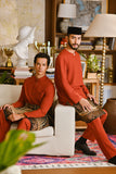 Pahlawan Bespoke Fit Baju Melayu Cekak Musang - Mandarin Red