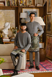 Pahlawan Bespoke Fit Baju Melayu Cekak Musang - Ash Grey
