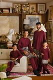 Pahlawan Bespoke Fit Kids Baju Melayu Cekak Musang - Purple Potion