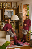 Pahlawan Bespoke Fit Kids Baju Melayu Cekak Musang - Purple Potion