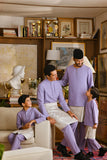 Pahlawan Bespoke Fit Kids Baju Melayu Cekak Musang - Lavender