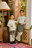 Pahlawan Smart Fit Kids Baju Melayu Teluk Belanga - Fog Green