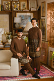 Pahlawan Bespoke Fit Babies Baju Melayu Cekak Musang - Milk Chocolate