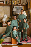 Pahlawan Smart Fit Baju Melayu Teluk Belanga - Sage Green