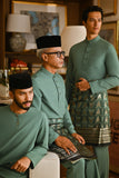 Pahlawan Smart Fit Kids Baju Melayu Teluk Belanga - Sage Green