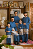 Pahlawan Bespoke Fit Babies Baju Melayu Cekak Musang - Teal