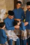 Pahlawan Bespoke Fit Babies Baju Melayu Cekak Musang - Teal