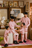 Pahlawan Bespoke Fit Babies Baju Melayu Cekak Musang - Blush Rose