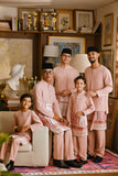 Pahlawan Bespoke Fit Babies Baju Melayu Cekak Musang - Rose Pink
