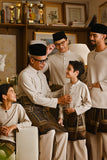 Pahlawan Smart Fit Baju Melayu Teluk Belanga - Khaki