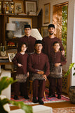Pahlawan Bespoke Fit Kids Baju Melayu Cekak Musang - Fig