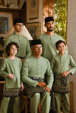 Pahlawan Bespoke Fit Babies Baju Melayu Cekak Musang - Pistachio