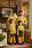 Pahlawan Bespoke Fit Babies Baju Melayu Cekak Musang - Misted Yellow