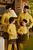 Pahlawan Bespoke Fit Baju Melayu Cekak Musang - Misted Yellow