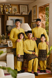 Pahlawan Bespoke Fit Babies Baju Melayu Cekak Musang - Misted Yellow
