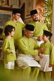 Pahlawan Bespoke Fit Baju Melayu Cekak Musang - Moss