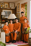 Pahlawan Bespoke Fit Kids Baju Melayu Cekak Musang - Burnt Orange