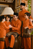 Pahlawan Smart Fit Babies Baju Melayu Teluk Belanga - Burnt Orange