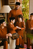 Pahlawan Bespoke Fit Kids Baju Melayu Cekak Musang - Tortoise Shell