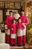 Pahlawan Bespoke Fit Baju Melayu Cekak Musang - Fuchsia