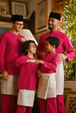 Pahlawan Smart Fit Kids Baju Melayu Teluk Belanga - Fuchsia