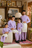 Pahlawan Bespoke Fit Kids Baju Melayu Cekak Musang - Pastel Lilac
