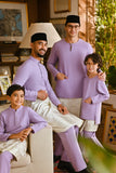 Pahlawan Smart Fit Baju Melayu Teluk Belanga - Pastel Lilac