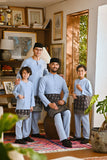 Pahlawan Bespoke Fit Kids Baju Melayu Cekak Musang - Powder Blue