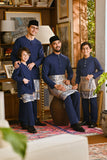Pahlawan Bespoke Fit Babies Baju Melayu Cekak Musang - Navy