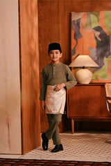 Baju Melayu Kids Majestic Bespoke Fit - Teak