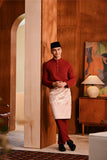 Baju Melayu Majestic Bespoke Fit - Rumba Red