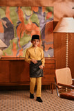 Baju Melayu Kids Majestic Bespoke Fit - Misted Yellow