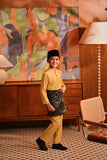 Baju Melayu Kids Majestic Bespoke Fit - Misted Yellow