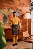 Baju Melayu Majestic Bespoke Fit - Honey Gold